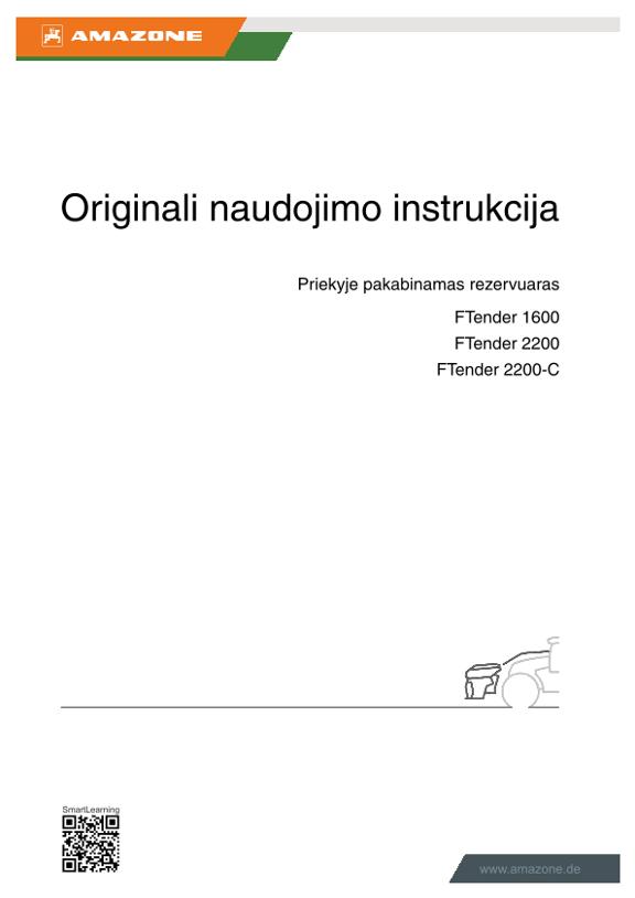 Naudojimo instrukcija FTENDER 1600 / 2200 / 2200-C