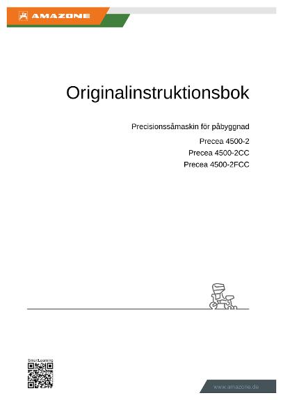 Instruktionsbok PRECEA 4500-2/-2CC/-2FCC