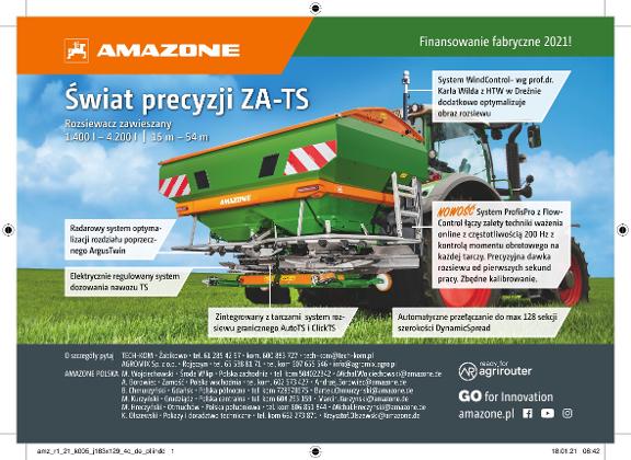 Anzeige „Świat precyzji ZA-TS”, 183x129, 4c, pl