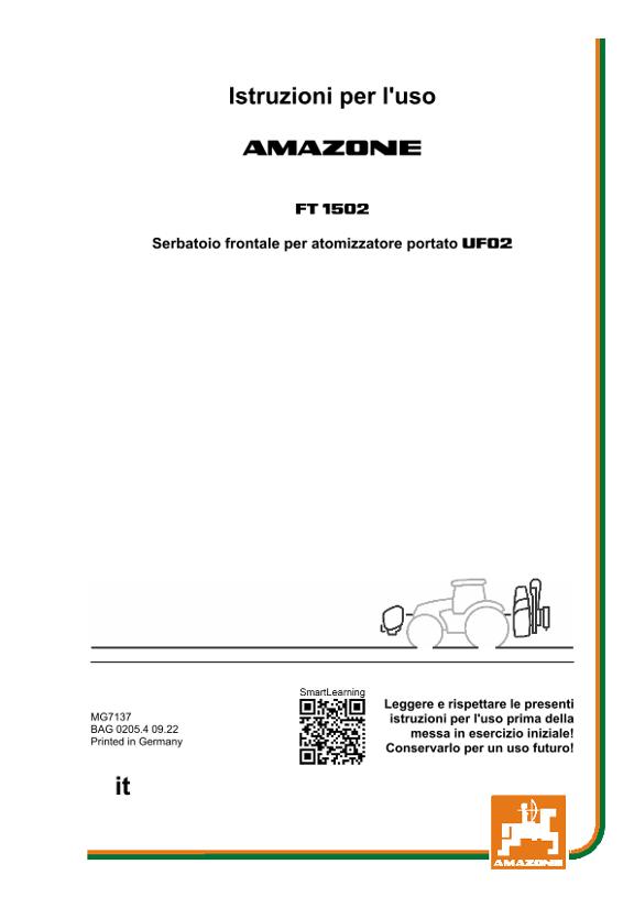 Manuale di intruzioni FT 1502
