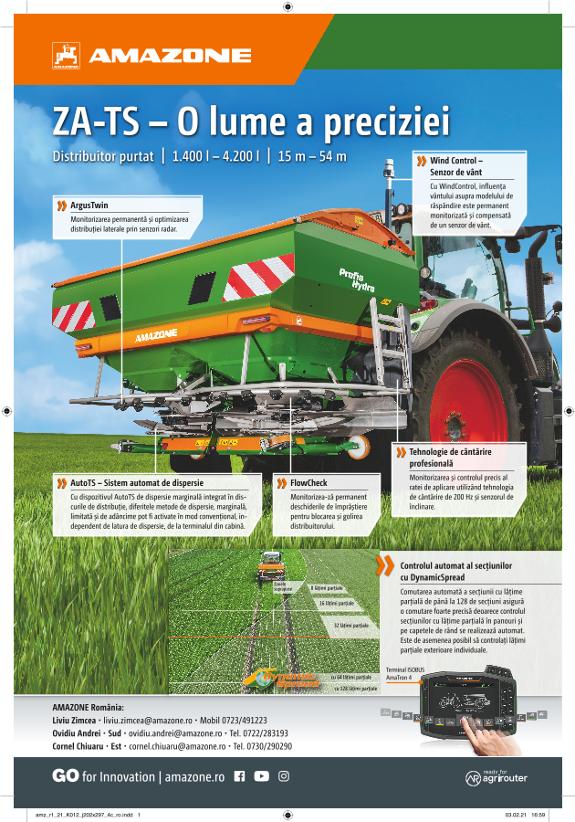 Anzeige „ZA-TS – O lume a preciziei", 202x297, 4c, ro