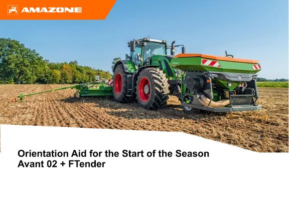 Orientation Aid for the Start of the Season Avant 02 + FTender