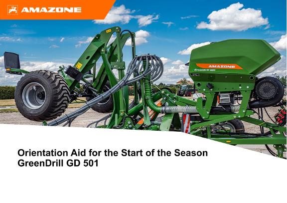 Orientation Aid for the Start of the Season GreenDrill GD 501
