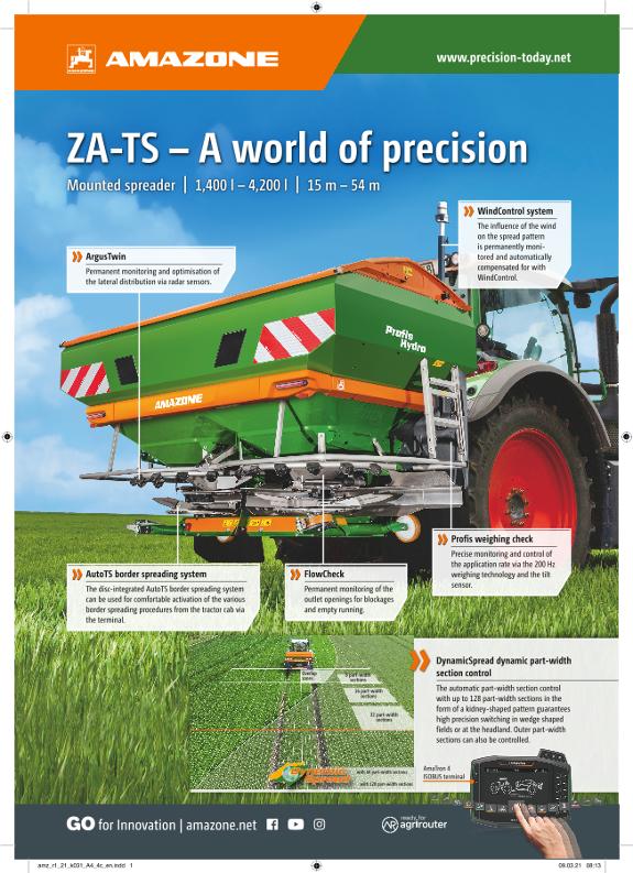 Advertisement "ZA-TS – A world of precision", A4, 4c, en