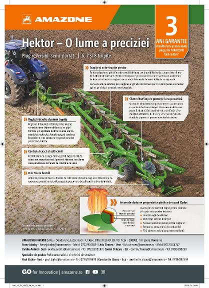 Anzeige "Hektor – O lume a preciziei", A4, 4c, ro