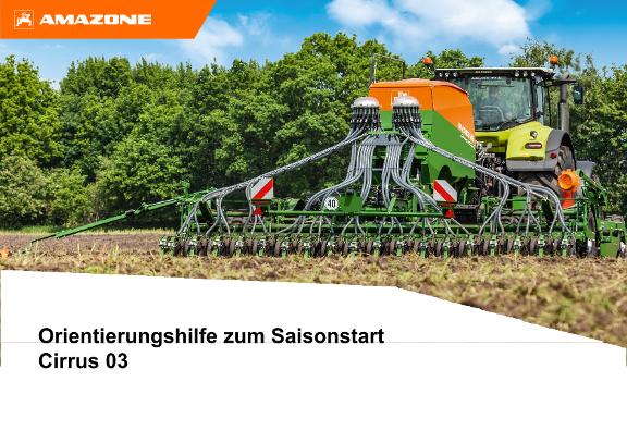 Orientierungshilfe zum Saisonstart Cirrus 03
