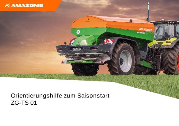Orientierungshilfe zum Saisonstart ZG-TS 01