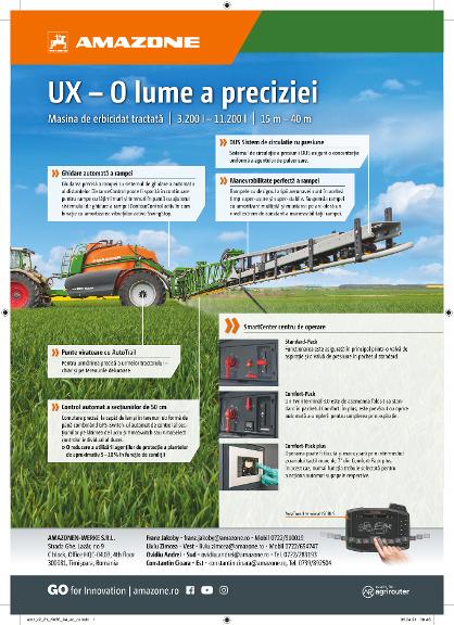 Anzeige "UX – O lume a preciziei", A4, 4c, ro