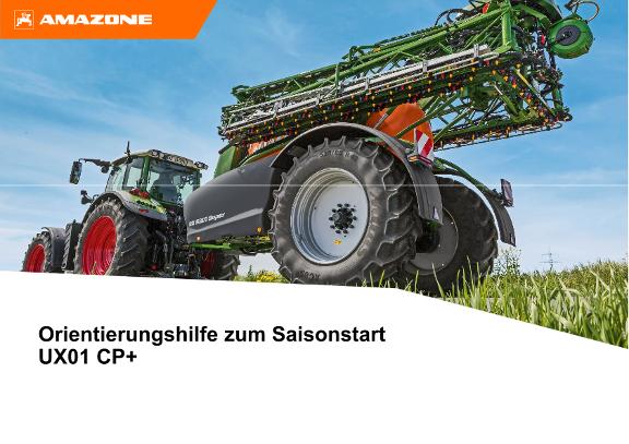 Orientierungshilfe zum Saisonstart UX01 CP+