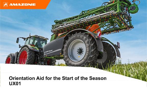 Orientation Aid for the Start of the Season UX01