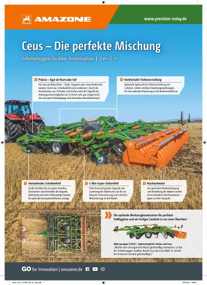 Anzeige "Ceus – Die perfekte Mischung", A4, 4c
