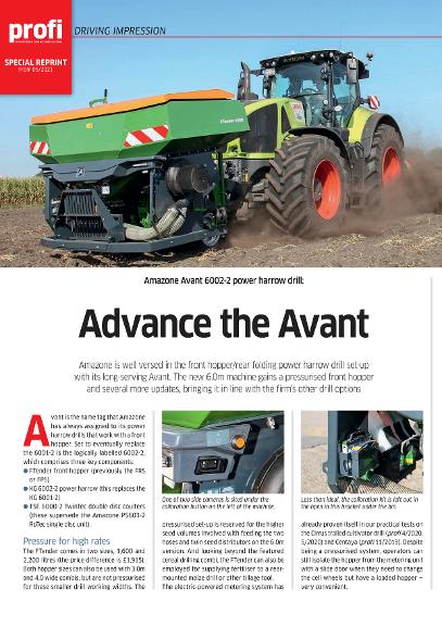Amazone Avant 6002-2 "Advance the Avant" - Special Reprint profi 05-2021