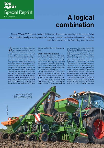 top agrar Special Reprint "A logical combination - Precea 3000 ACC Super" 01/2021