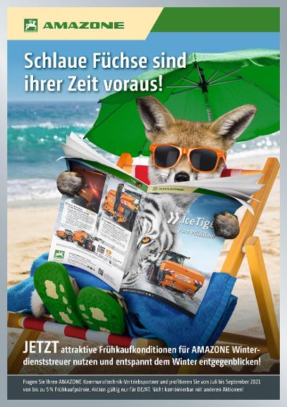 Poster "Schlaue Füchse sind ihrer Zeit voraus!", 594 x 841 mm