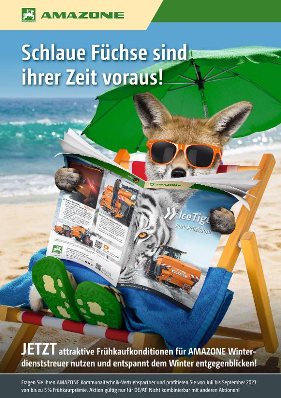Poster "Schlaue Füchse sind ihrer Zeit voraus!", 420 x 594 mm