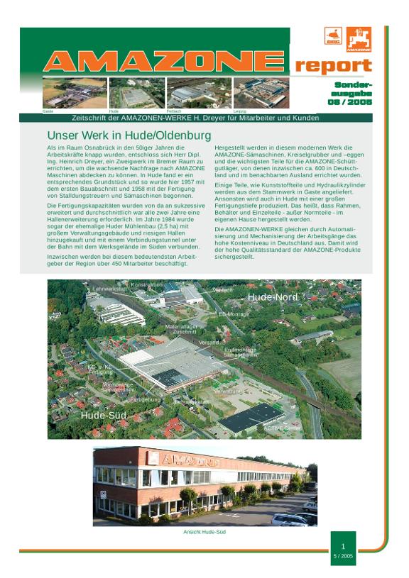 Amazone-Report 2005/08 - Nr. 09b - Werksrundgang Hude