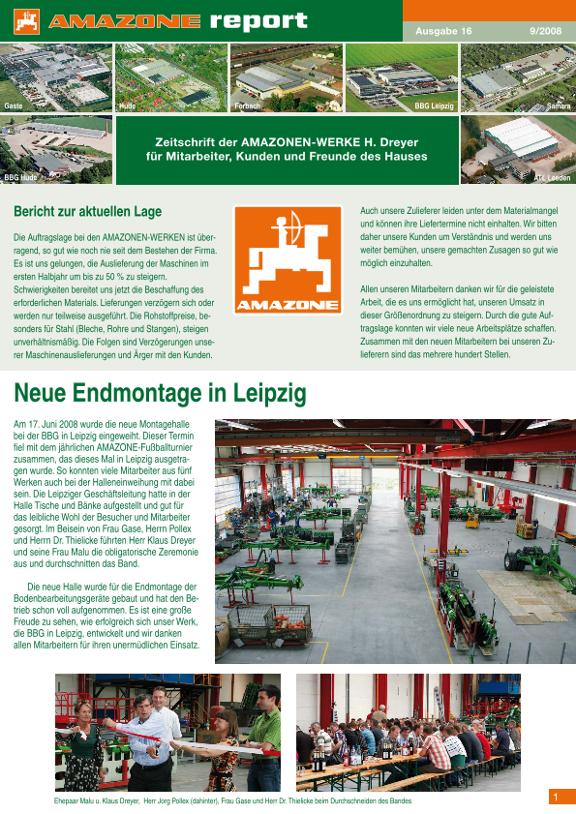 Amazone-Report 2008/09 - Nr. 16
