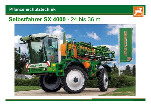 Präsentation Selbstfahrer SX4000