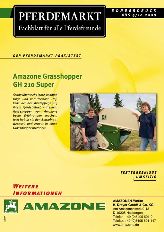 Sonderdruck Pferdemarkt Amazone GH 210 Super
