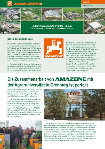 Amazone-Report 2010/11 - Nr. 20