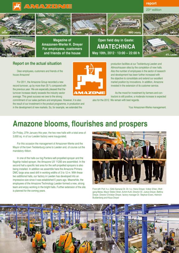 Amazone-Report 2012/01 - Nr. 23 (en)