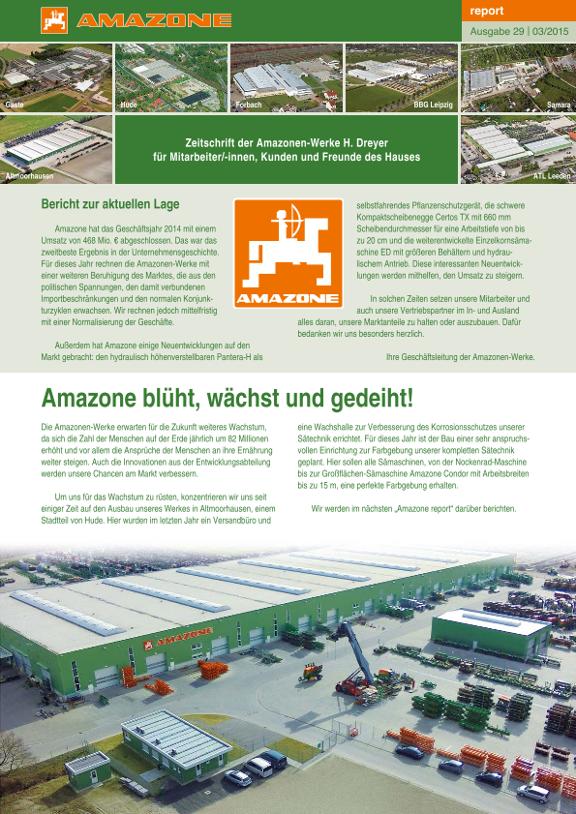 Amazone-Report 2015/01 - Nr. 29 (de) 