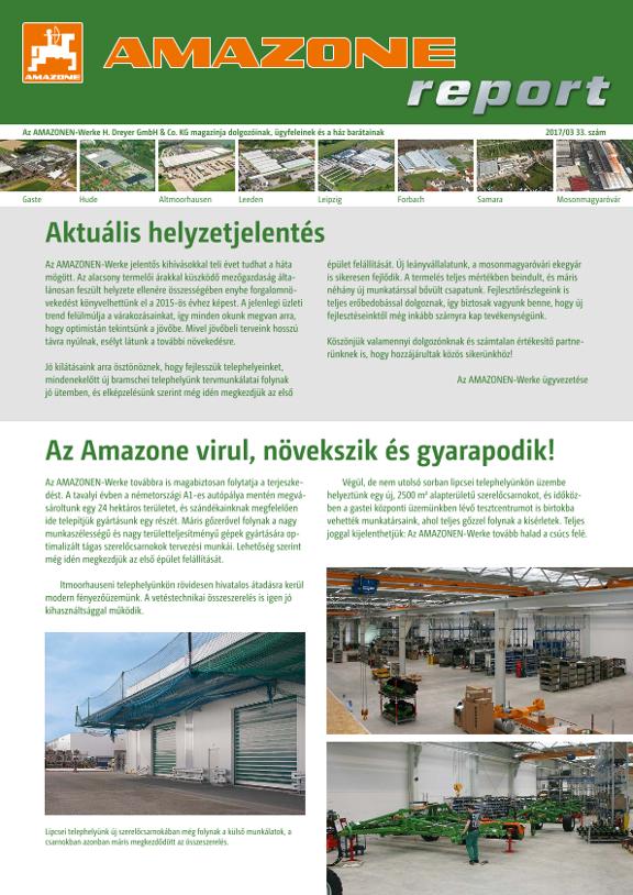 Amazone-Report 2017/01 - Nr. 33 (hu)
