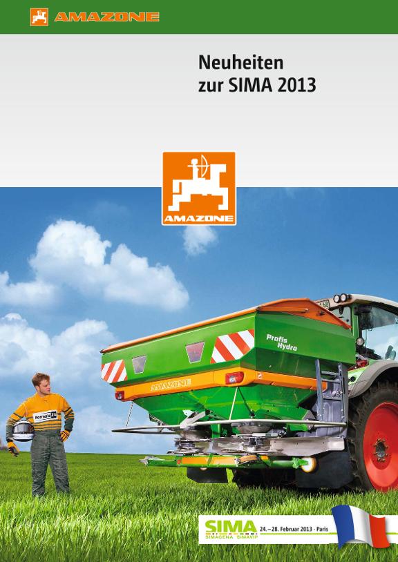 Prospekt Neuheiten SIMA 2013