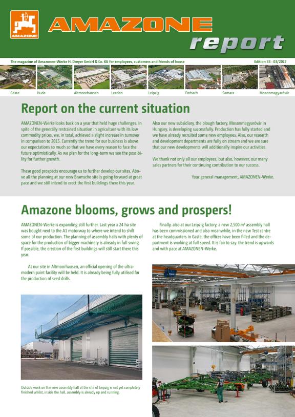Amazone-Report 2017/01 - Nr. 33 (en)