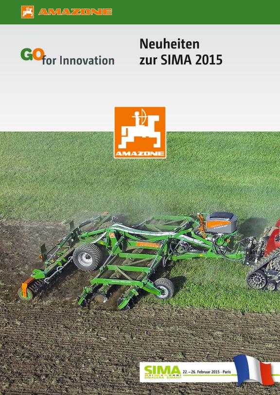 Prospekt Neuheiten SIMA 2015