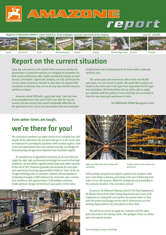 Amazone-Report 2020/01 - Nr. 39 (en)