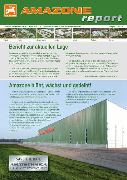 Amazone-Report 2016/01 - Nr. 31 (de) 