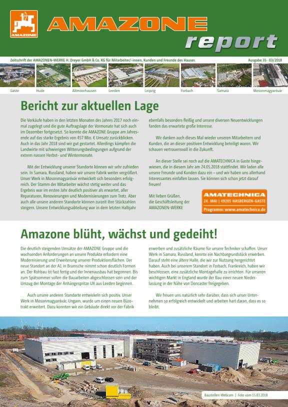 Amazone-Report 2018/01 - Nr. 35 (de) 