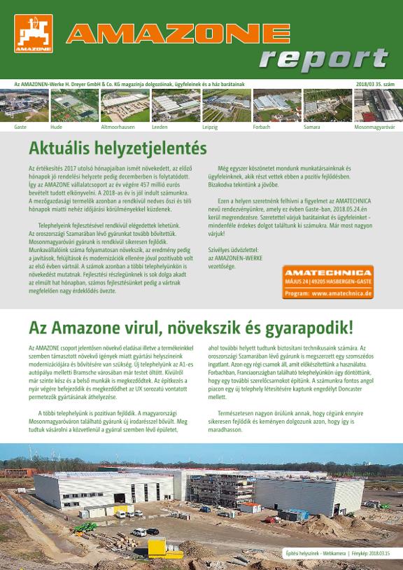 Amazone-Report 2018/01 - Nr. 35 (hu)