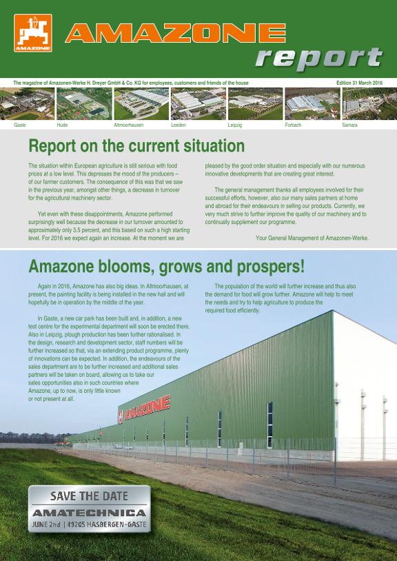 Amazone-Report 2016/01 - Nr. 31 (en)