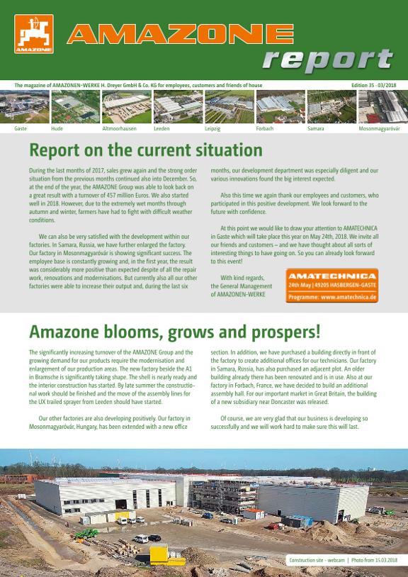 Amazone-Report 2018/01 - Nr. 35 (en)