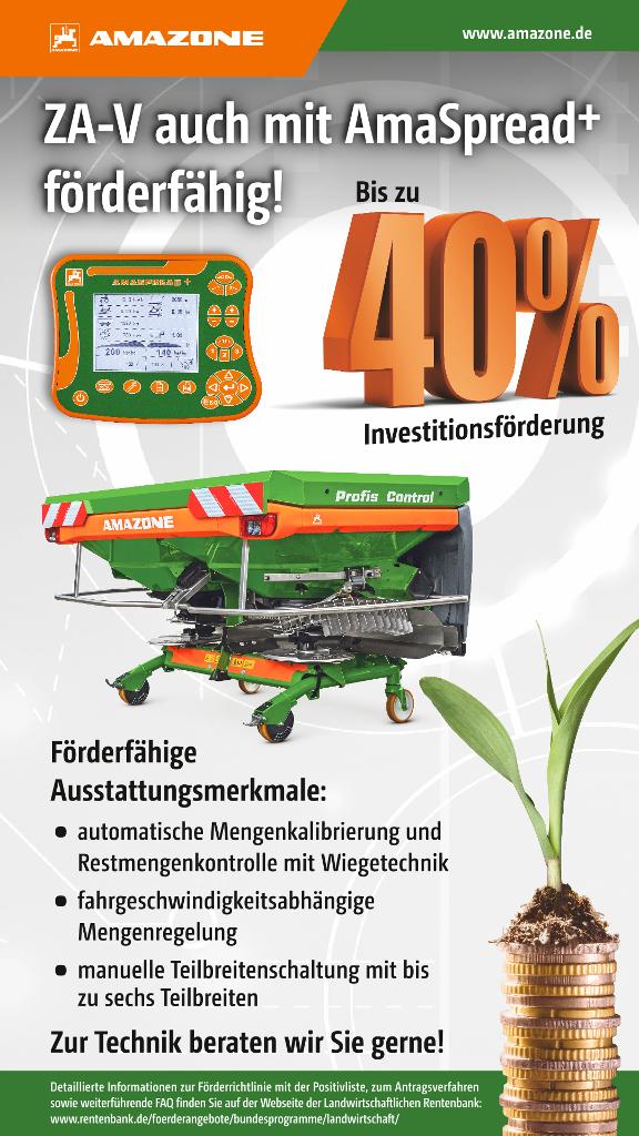 Anzeige „ZA-V auch mit AmaSpread+ förderfähig!“, 1080x1920pix, rgb