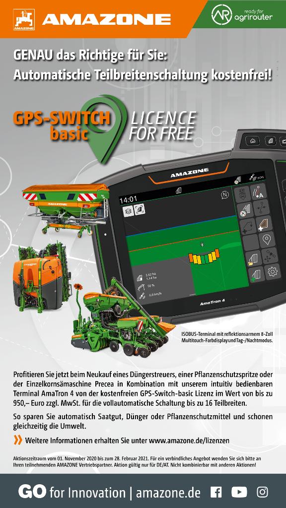 Anzeige "GPS-Switch basic LICENCE FOR FREE", 1080x1920pix, rgb