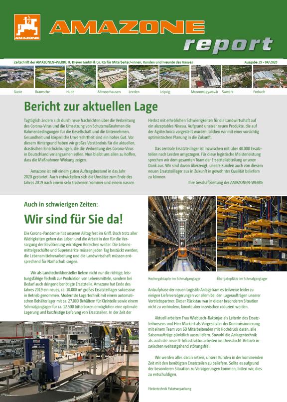 Amazone-Report 2020/01 - Nr. 39 (de) 