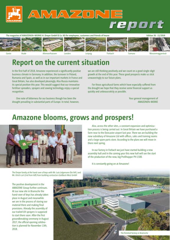 Amazone-Report 2018/02 - Nr. 36 (en)