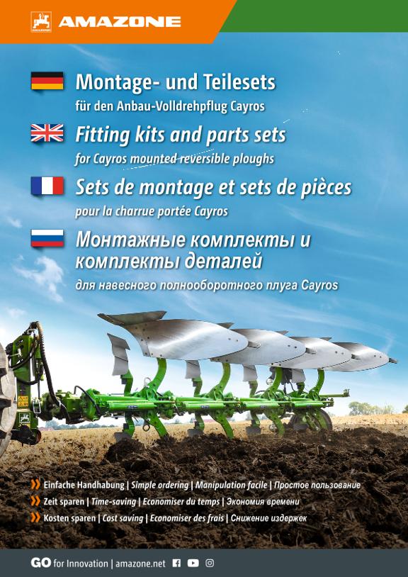 Flyer Montage- und Teilesets Cayros