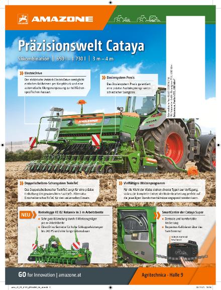 Anzeige "Präzisionswelt Cataya", 210x280, 4c, at