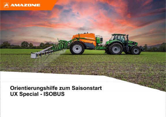 Orientierungshilfe zum Saisonstart UX Special - ISOBUS