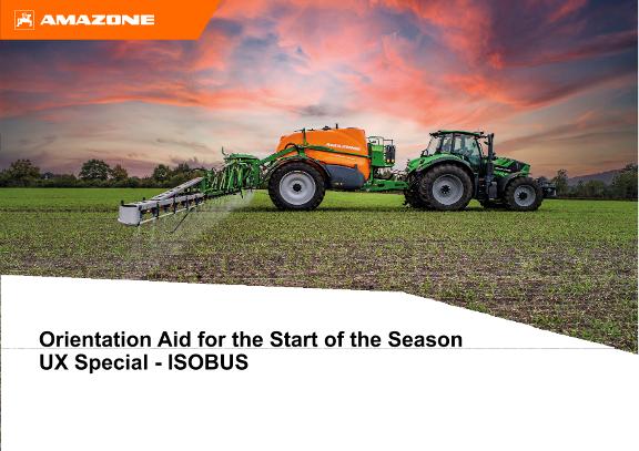 Orientation Aid for the Start of the Season UX Special - ISOBUS