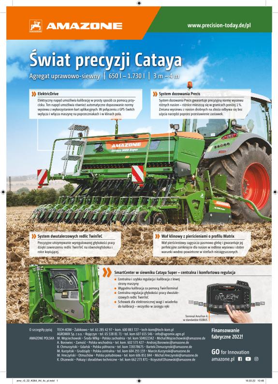 Anzeige „Świat precyzji Cataya“, A4, 4c, pl