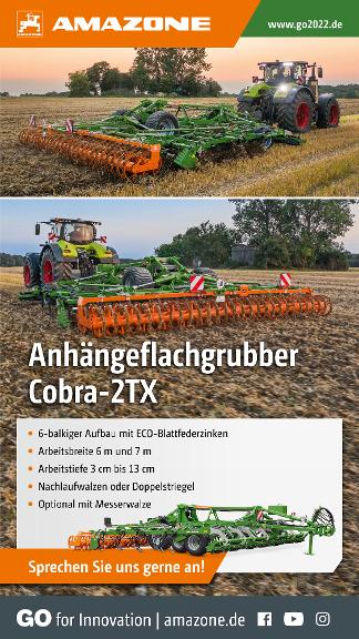 WhatsApp-Anzeige „Anhängeflachgrubber Cobra-2TX“, 1080x1920 pix, rgb