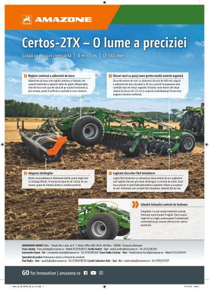 Anzeige „Certos-2TX – O lume a preciziei“, A4, 4c, ro