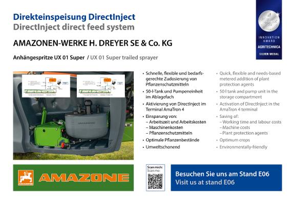 Infotafel DLG-Feldtage DirectInject - de/en
