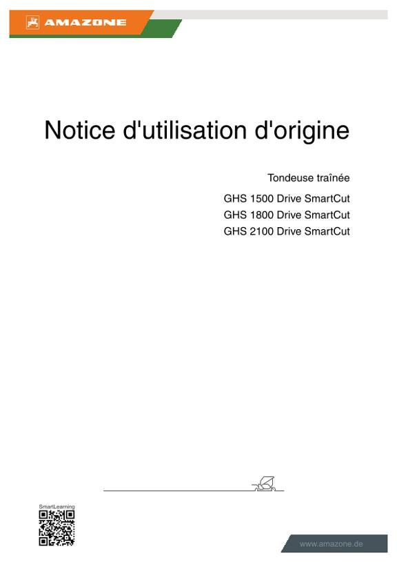 Notice d'utilisation GHS Drive SmartCut