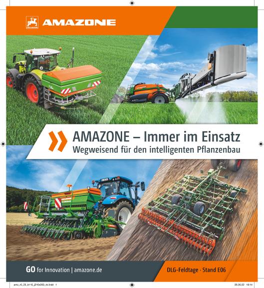 Anzeige "AMAZONE – Immer im Einsatz", 210x230, 4c